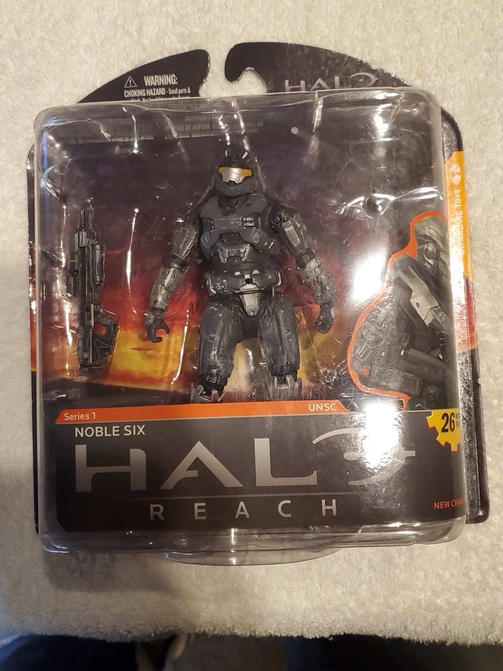 Halo Reach Noble Six Action Figure - Gray